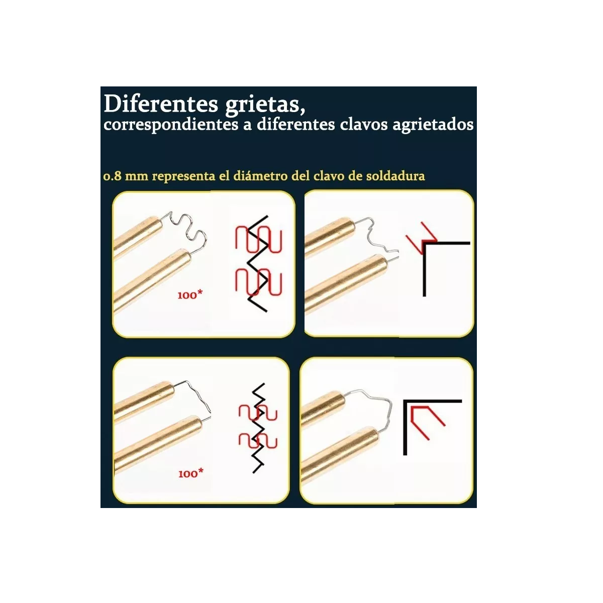 Soldadora De Plástico 70w C/abrazaderas Corrugadas Y Grapas