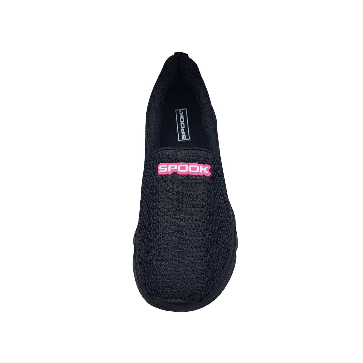 Tenis Cómodos Ligeros Para Dama Spook 1130 Color Negro Fiusha.