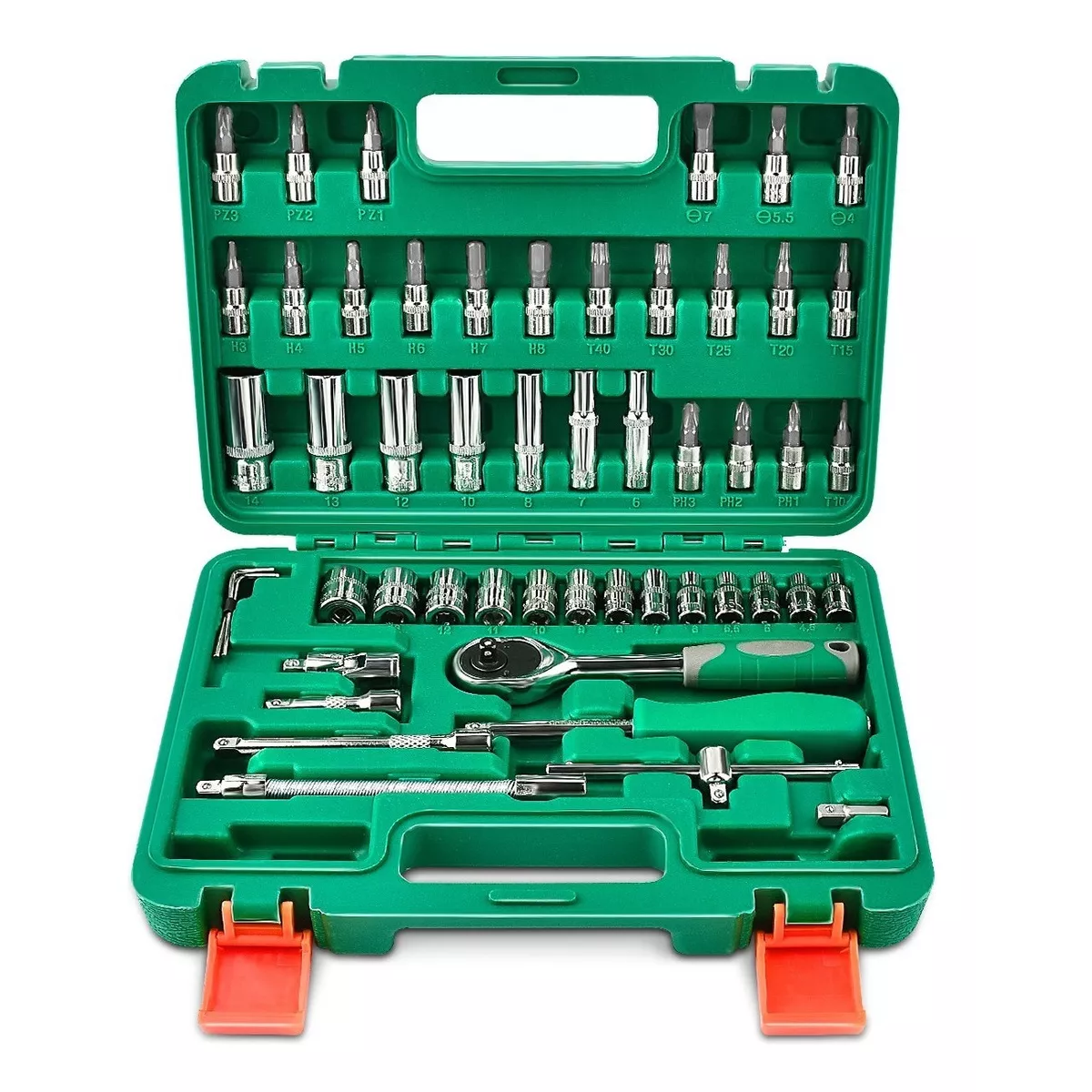 Kit Herramientas Mecanicas Llaves De Matraca 53pcs