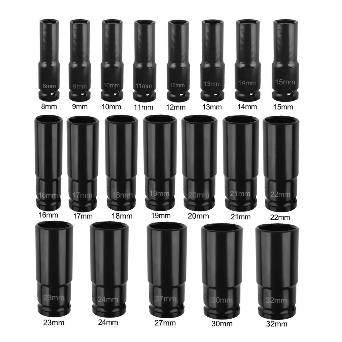 Juego De Dados Llaves Vaso 1/2 20 Piezas