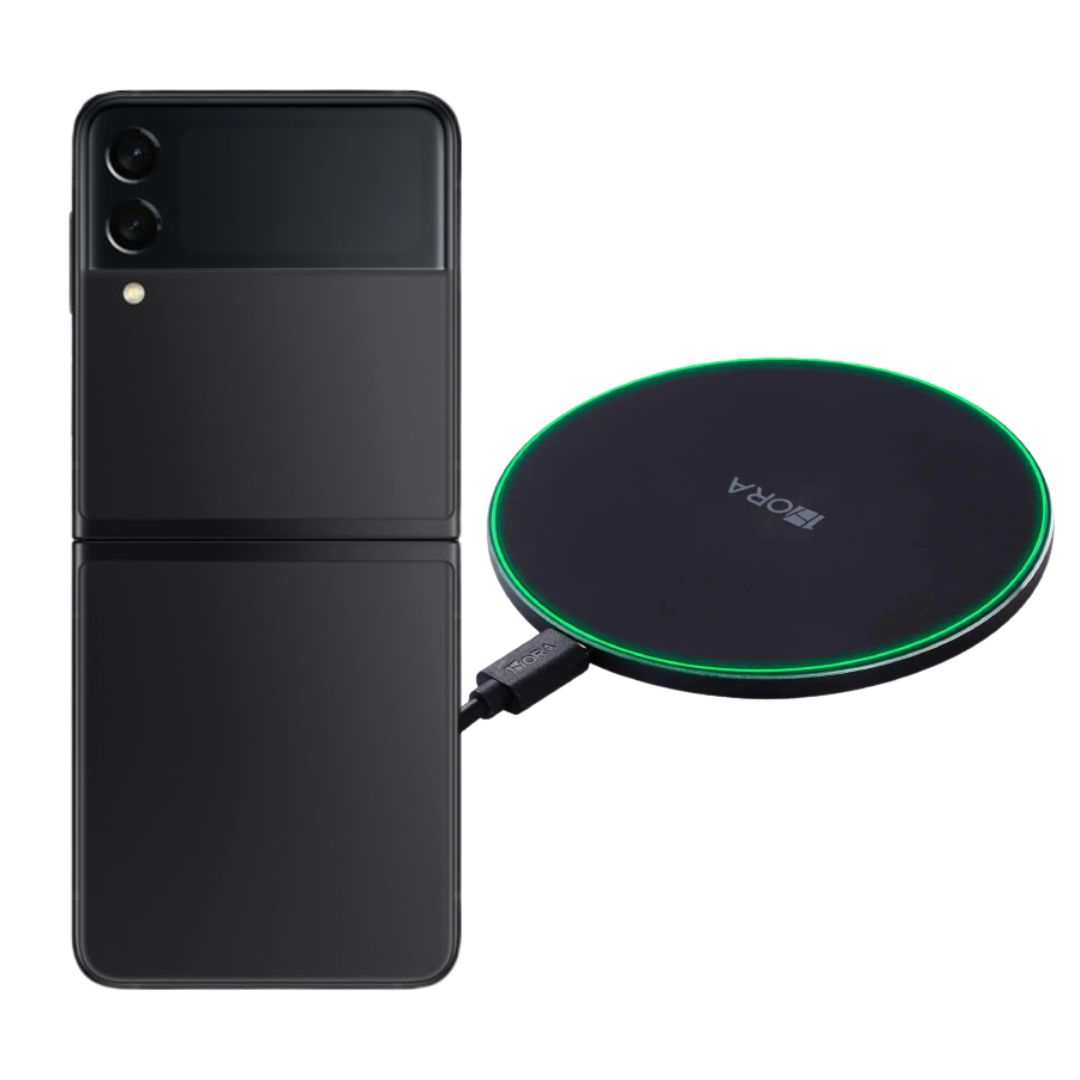 Galaxy Z Flip 3 128GB Negro Reacondicionado Grado A + Cargador Genérico
