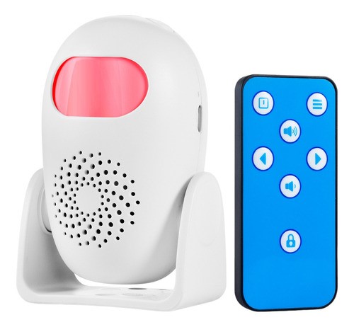 "Sensor Movimiento Alarma Presencia Timbre Blanco con Rosa "