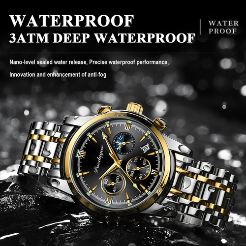 Reloj Para Hombre: Reloj Luminoso Impermeable.