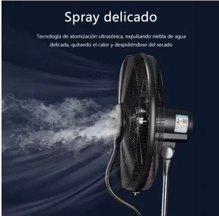 Ventilador De Pie Con Agua Nebulizada Para Exterior T