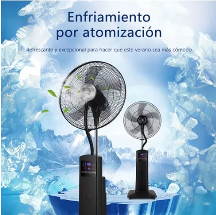 Ventilador De Pie Con Agua Nebulizada Para Exterior T