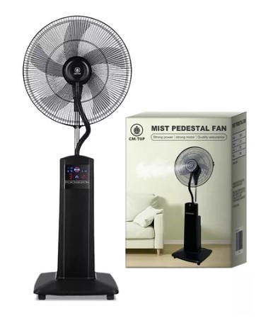 Ventilador De Pie Con Agua Nebulizada Para Exterior T