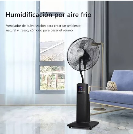 Ventilador De Pie Con Agua Nebulizada Para Exterior T
