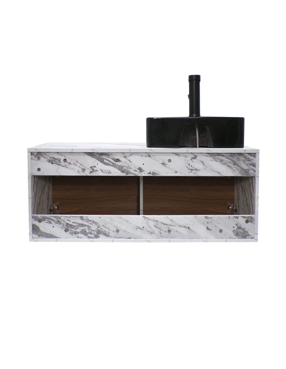 Gabinete Flotante Para Baño Con Lavamanos Y Llave OLIVIA