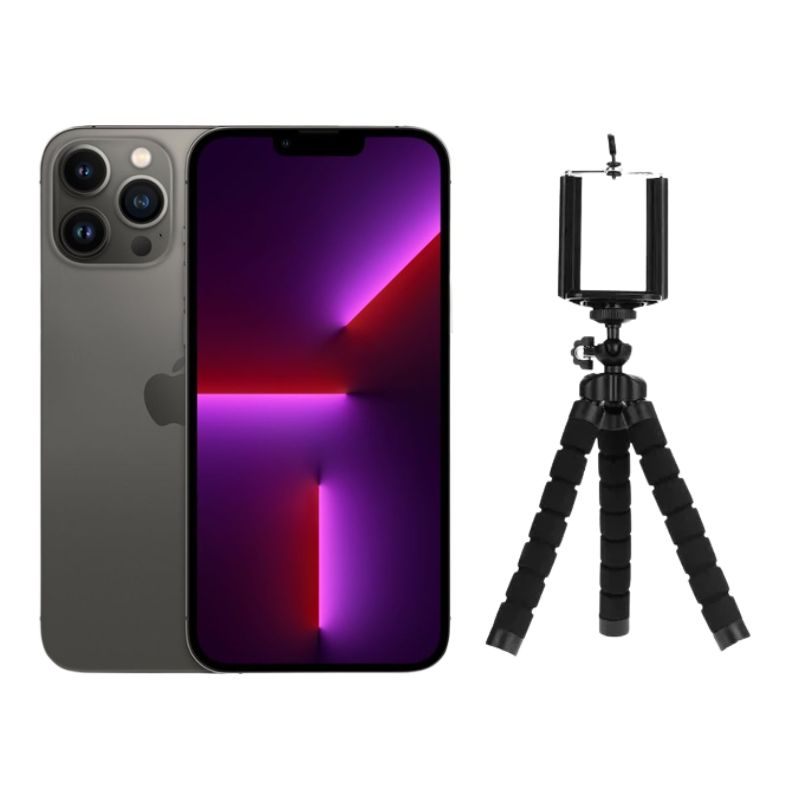 iPhone 13 Pro Max 256GB Gris Reacondicionado Grado A + Trípode.