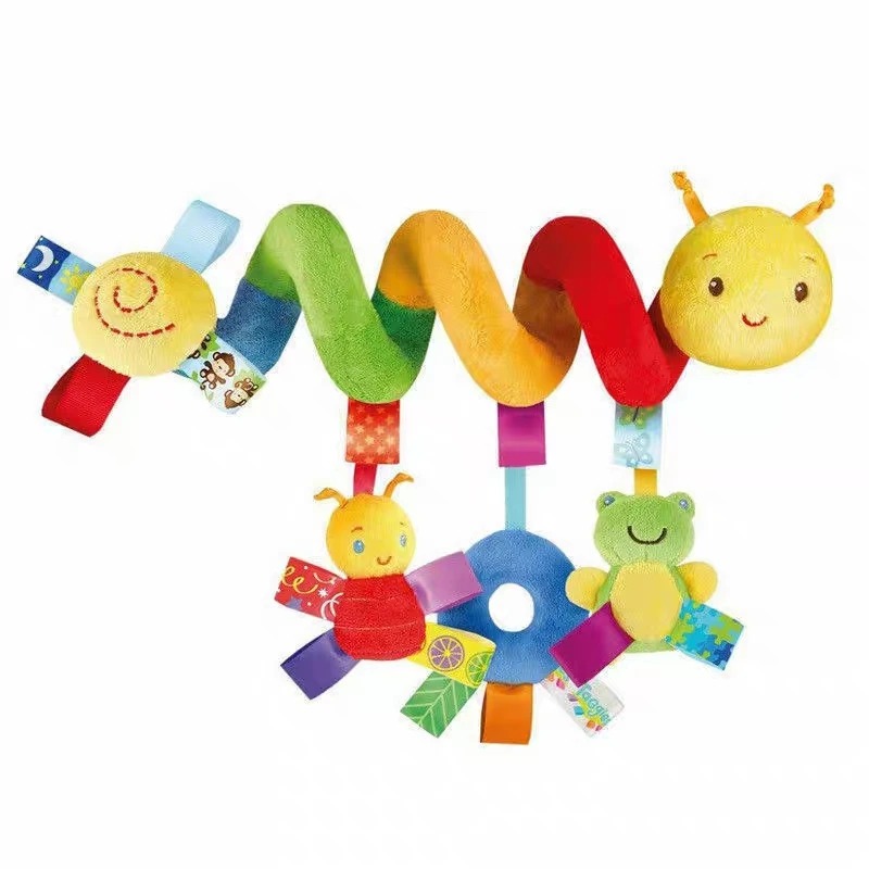 Sonajeros Gusano Peluche Cochecito Bebé Campana Colgante Sensoriales Regalo.