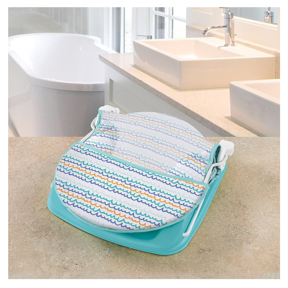 Bañera Para Bebé Hamaca Deluxe Summer Infant Gris Aqua