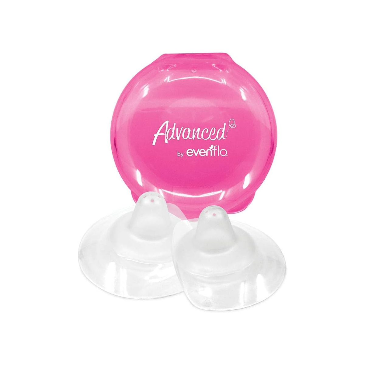 Pezoneras Silicón Lactancia Evenflo Advanced Con Estuche.