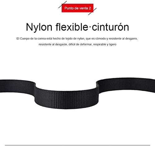 Cinturones para hombre Casual DOXUNGOO Paquete de 2 cinturones de golf, cinturón de trinquete de nailon, ajuste fácil de ajustar.