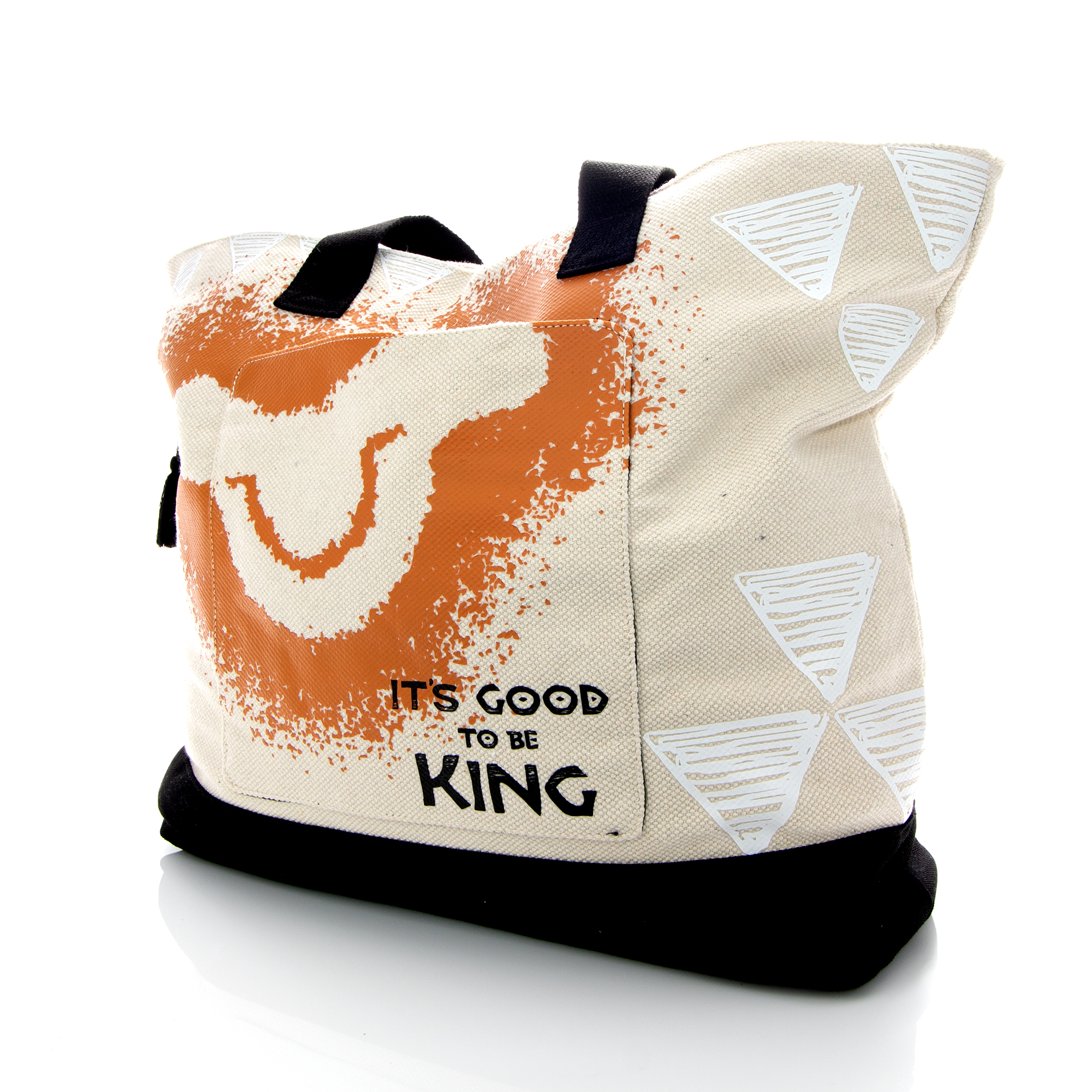 Bolsa De Mano Hardhead Disney El Rey León Color Beige Color de la correa de hombro Negro