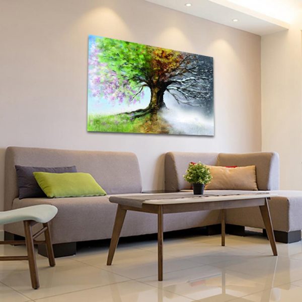 Cuadro Decorativo las Estaciones del Año 120 X 60 cm.
