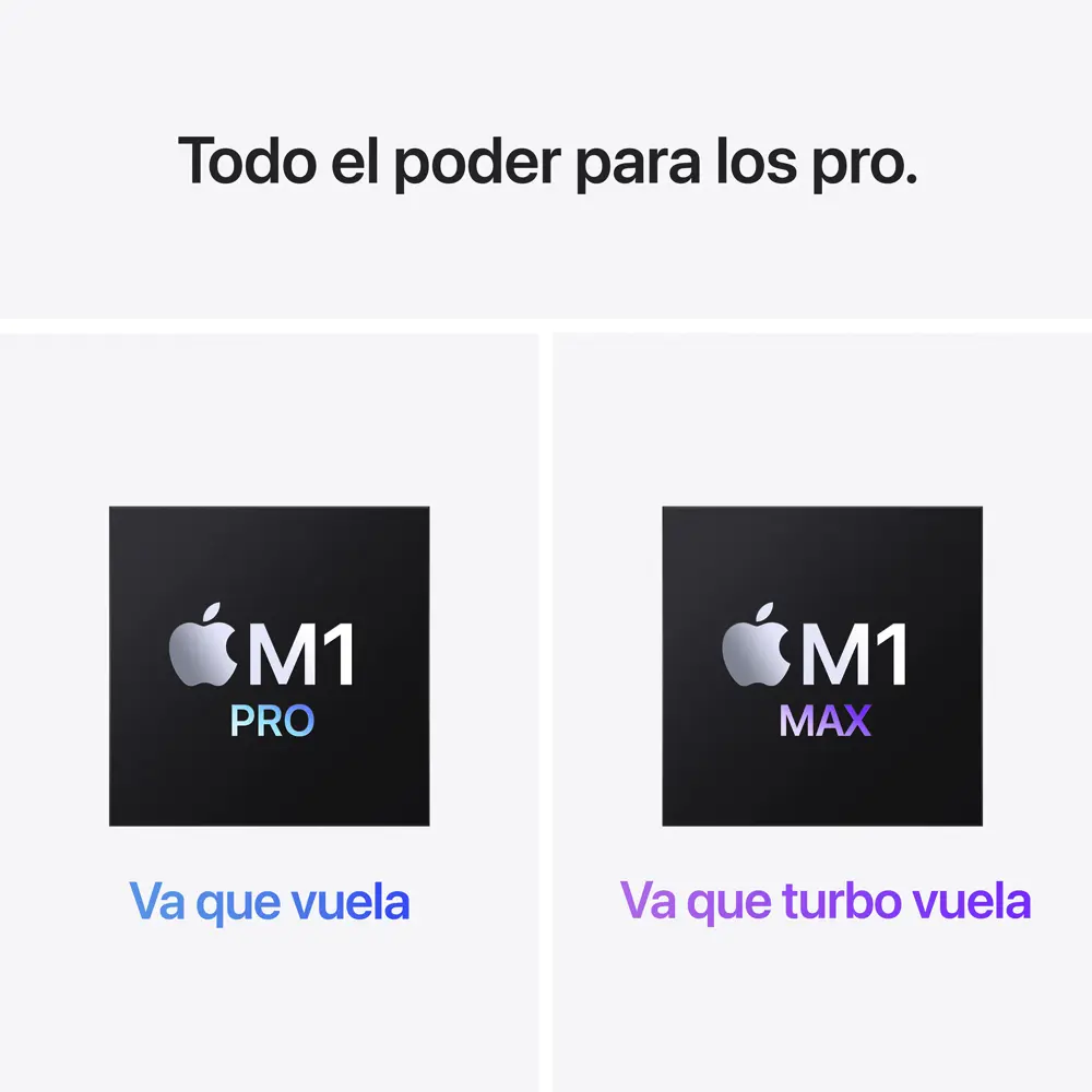 MacBook Pro 16 Pulgadas Chip M1 Pro Cpu 10 Gpu 16 16Gb Ram 512 GB Gris Espacial.