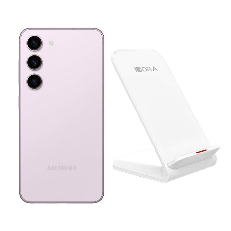 Galaxy S23 128GB Lila Reacondicionado Grado A + Base Cargador.