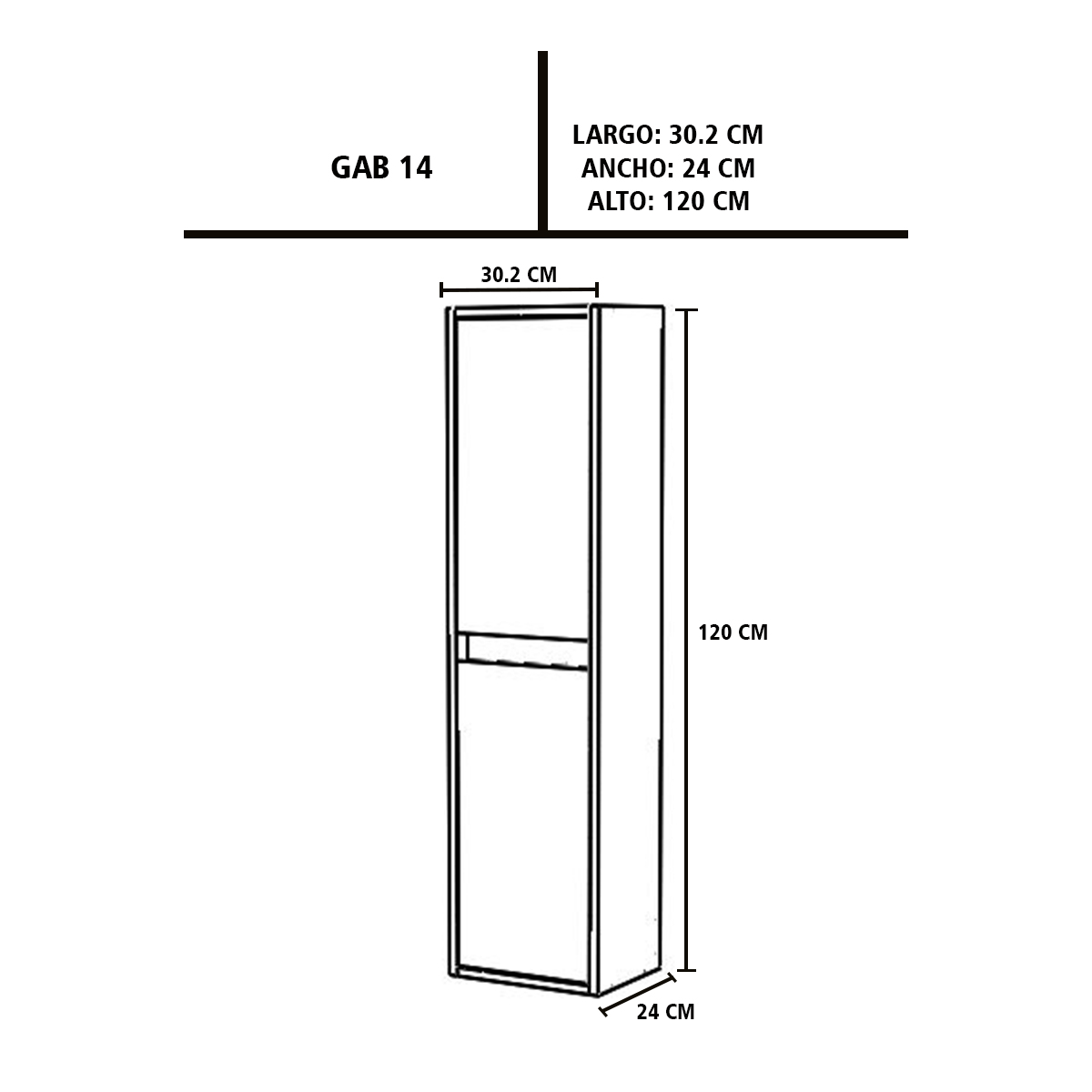 Gabinete Organizador Para Baño Genovesa