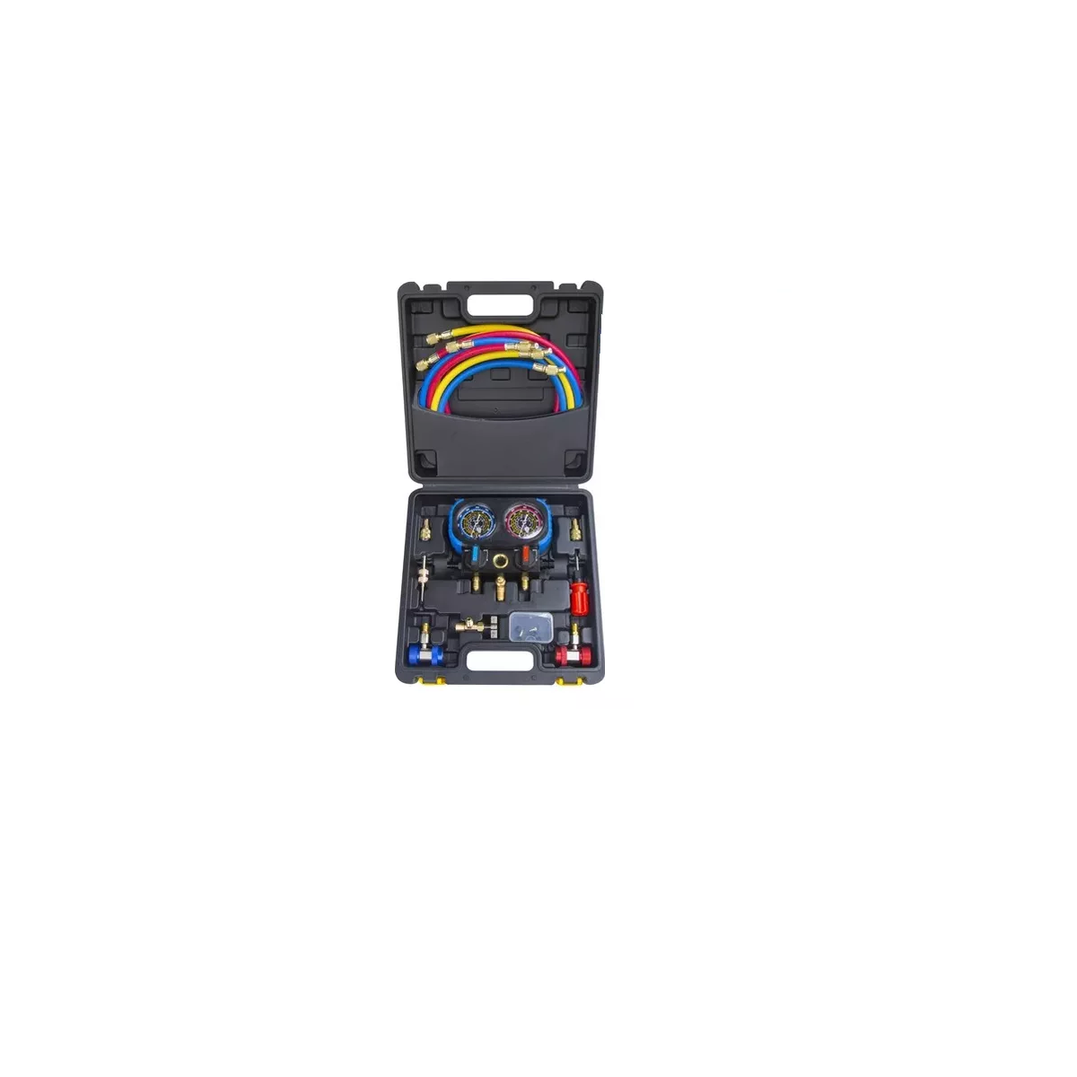 Juego De Manómetros Para Refrigeración R134 R22 R404 R410 Estuche