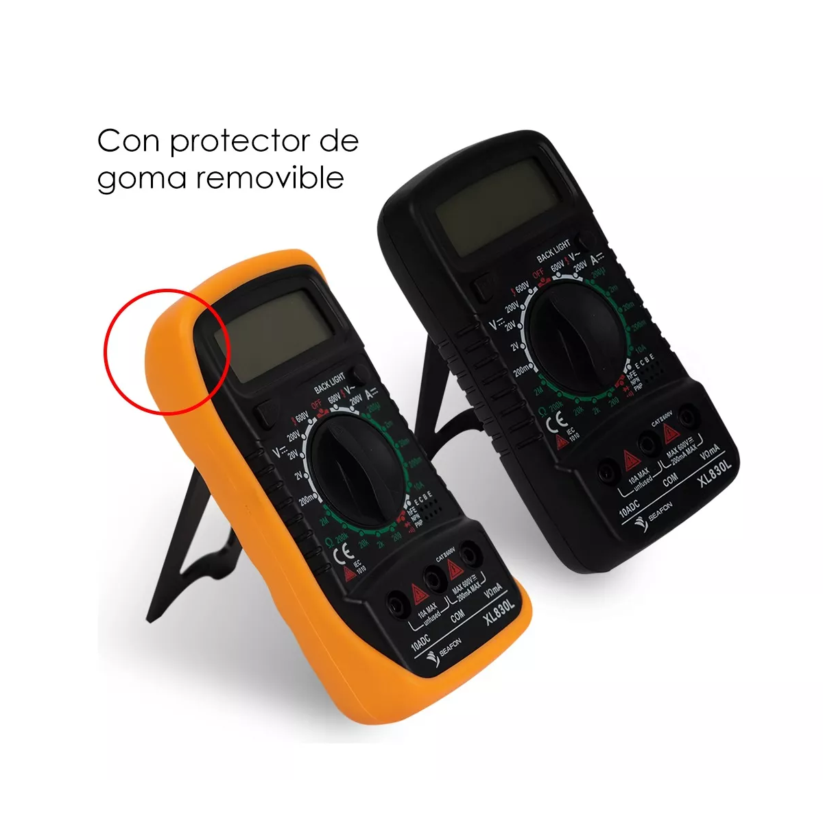 Multímetro Digital Profesional Xl830l Medidor Corriente Mano