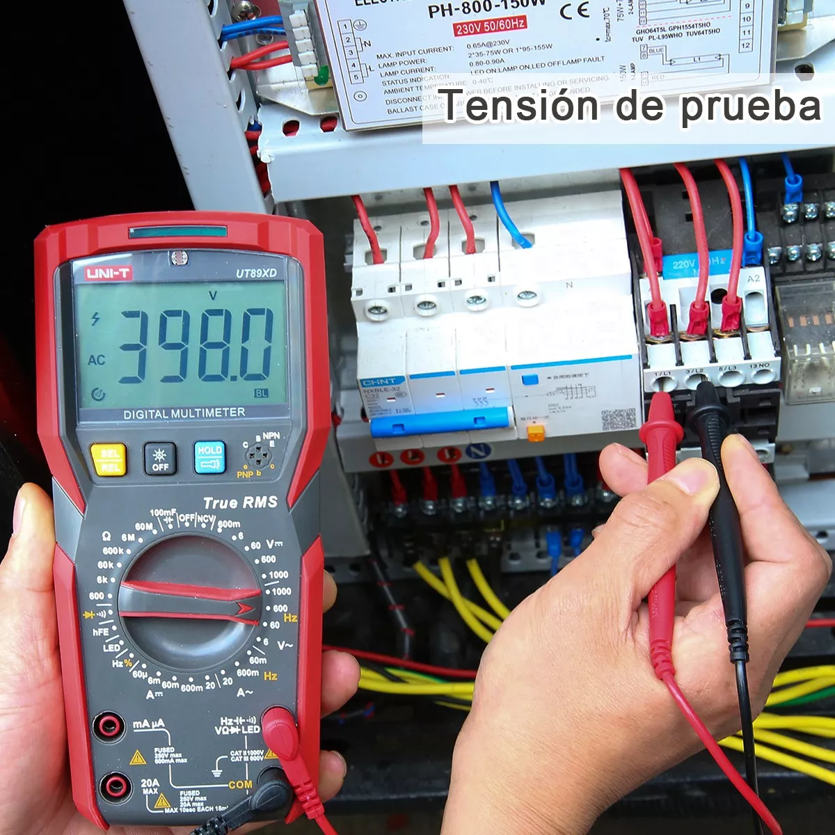 Multímetro Digital Ncv Alarma Visual-sonora Uni-t Ut89x Rms