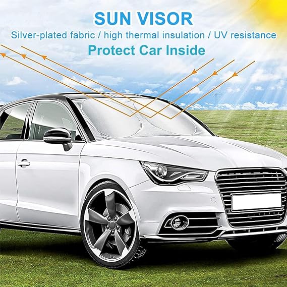 NDISTIN - Parasol Para Parabrisas De Coche, Paquete De 2