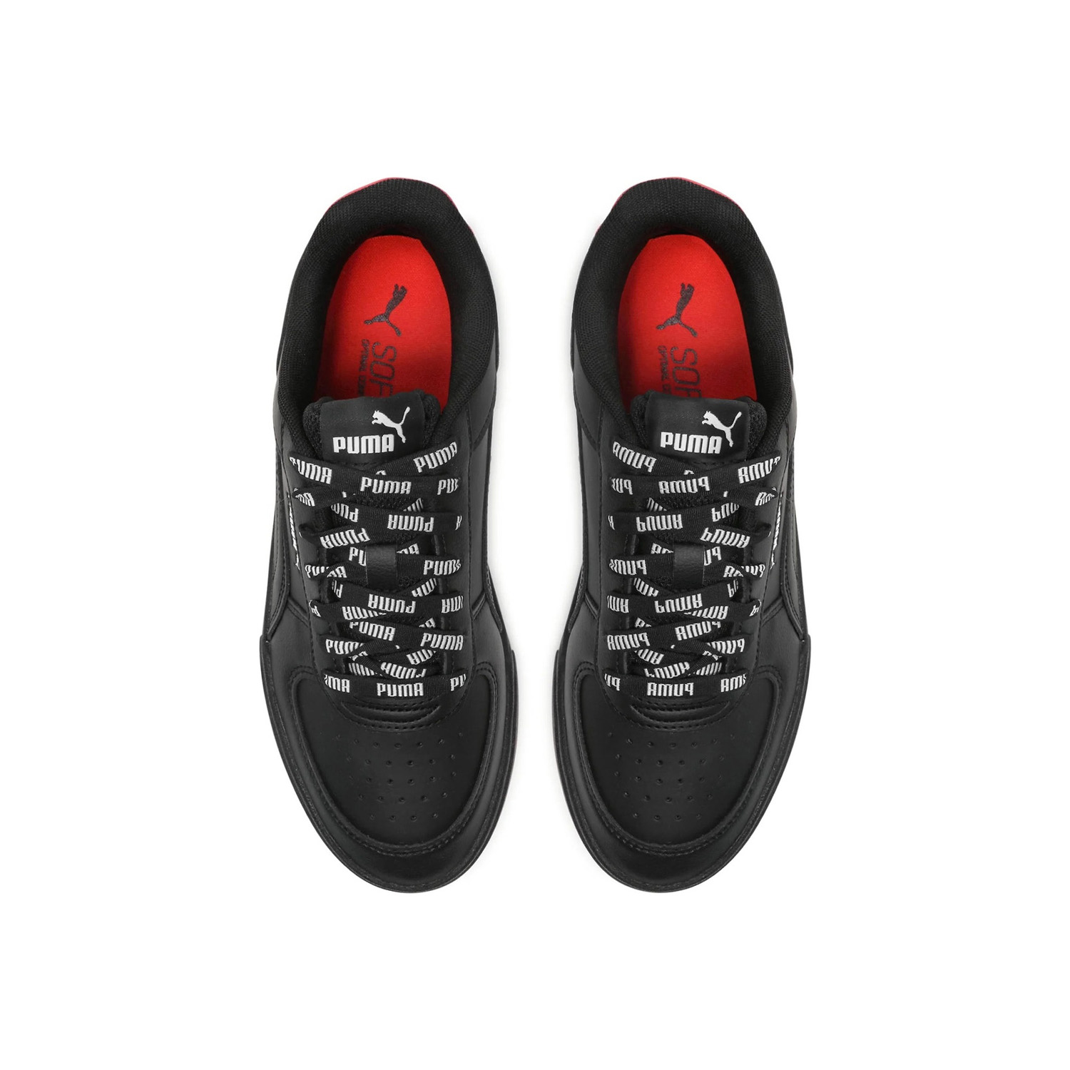 Tenis Puma Caven Logomania 383857 Color Negro Diseño Unisex.