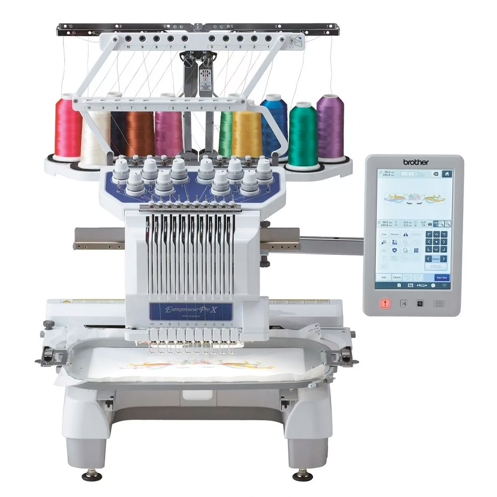 Bordadora Semi Industrial De 10 Agujas Pro X Brother PR1055X