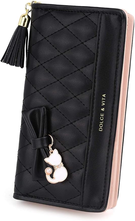 Monederos Grandes De Piel Cartera LEAS Para Mujer Piel Auténtica