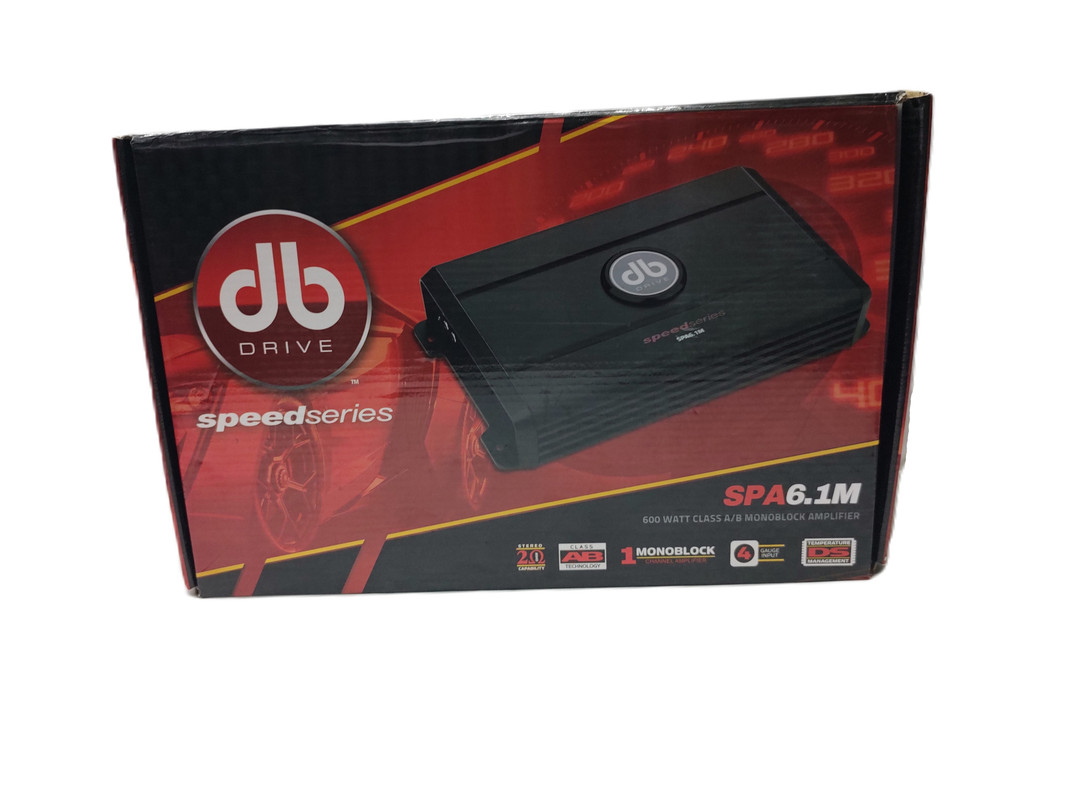 Amplificador Monoblock DB Drive SPA6.1M 600W Clase AB.