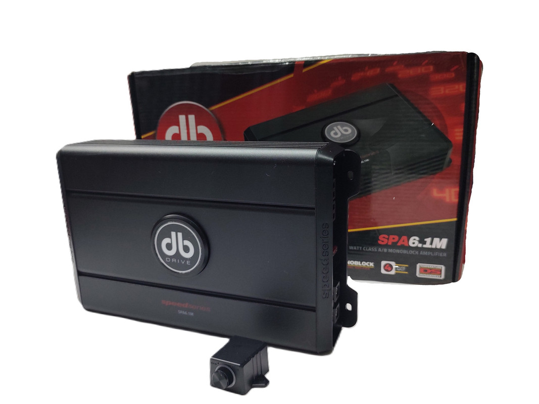 Amplificador Monoblock DB Drive SPA6.1M 600W Clase AB.