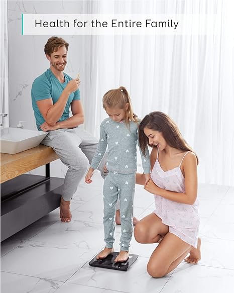 Eufy by Anker C1 Báscula inteligente, bluetooth, 13 Indicadores Físicos, pantalla LED, Conexión Apple Health, Google Fit y Fitbit, encendido/apagado automático..