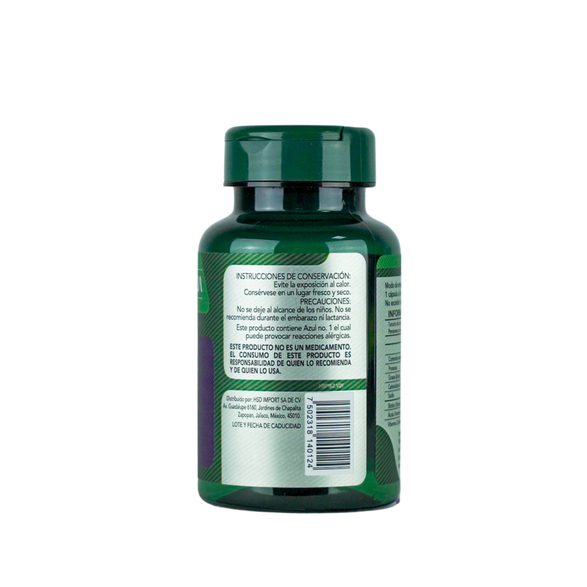 Herbalia Lab Vitaminas Hair Boost, Biotina + Pantenol con Aloe Vera y Vitamina E, Formula Premium