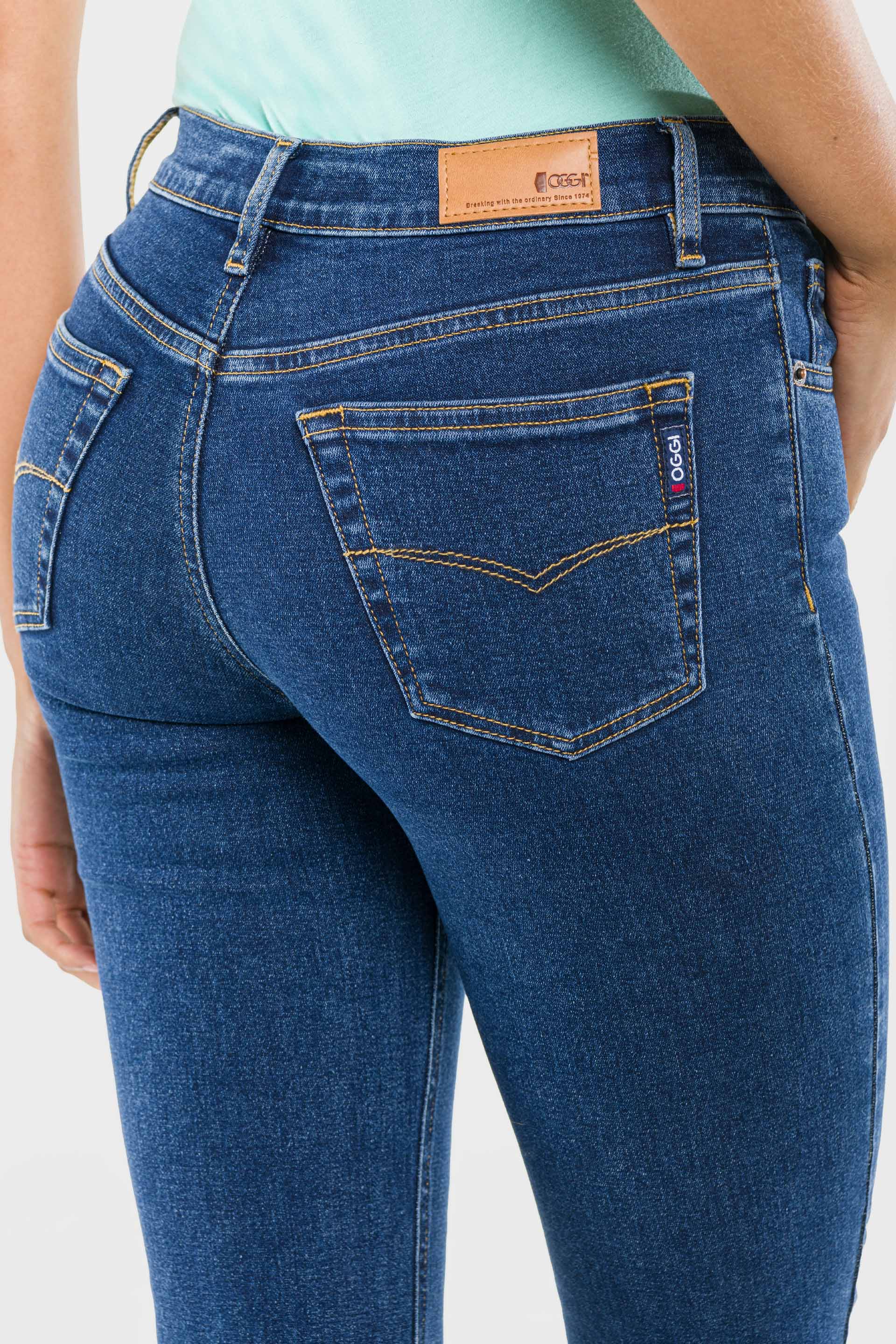 Oggi jeans para Dama Atraction Gin Ink Cintura Alta