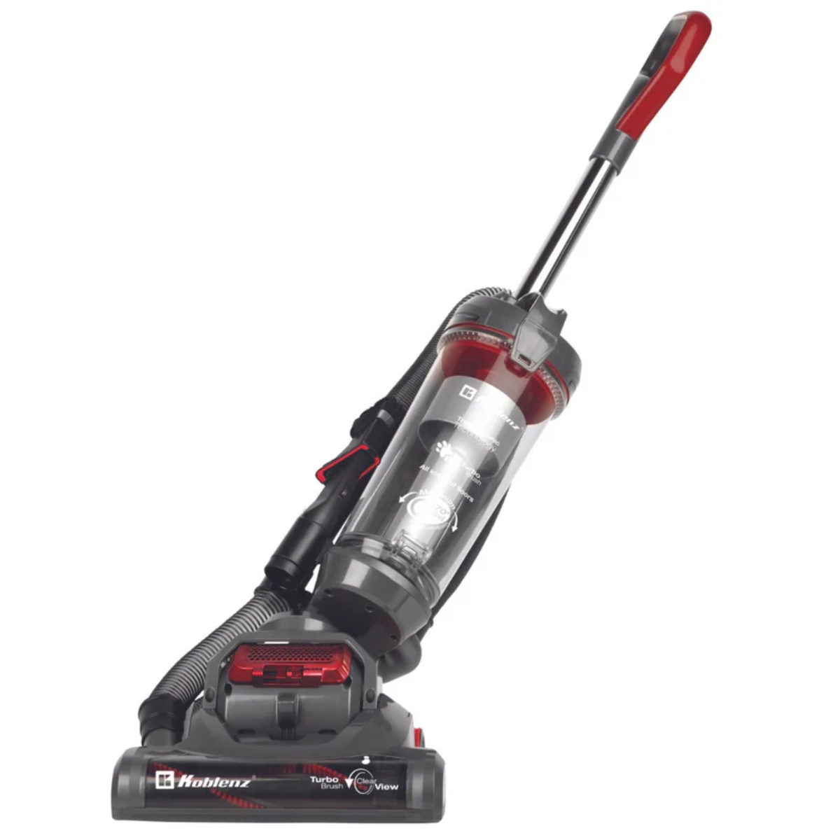 Barredora Aspiradora Koblenz UMA-1200 Aria Pisos/Alfombras Gris/Rojo ENDY6.