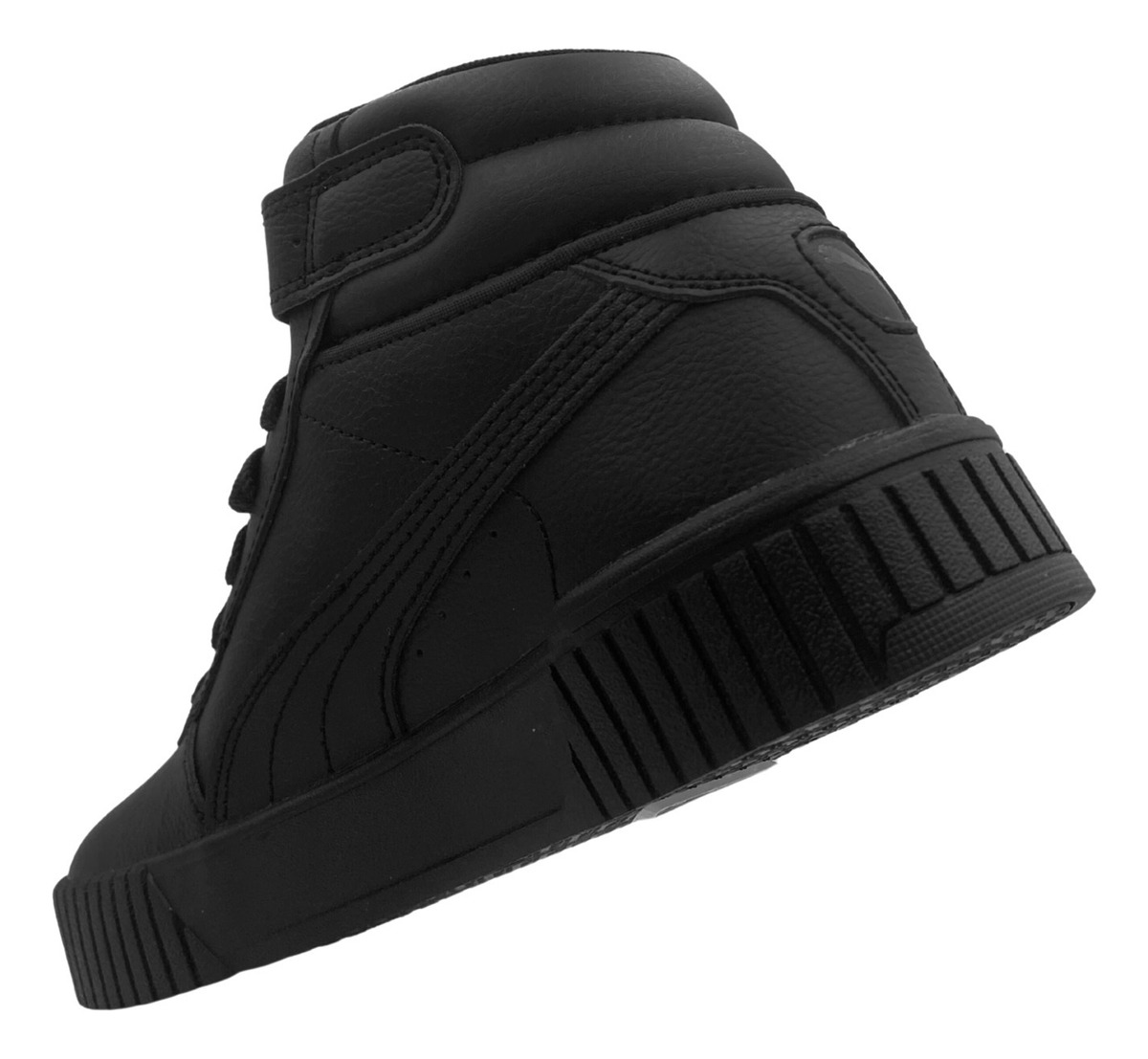 Tenis Puma Carina 2.0 Mid Bota Botín Color Negro Para Dama.