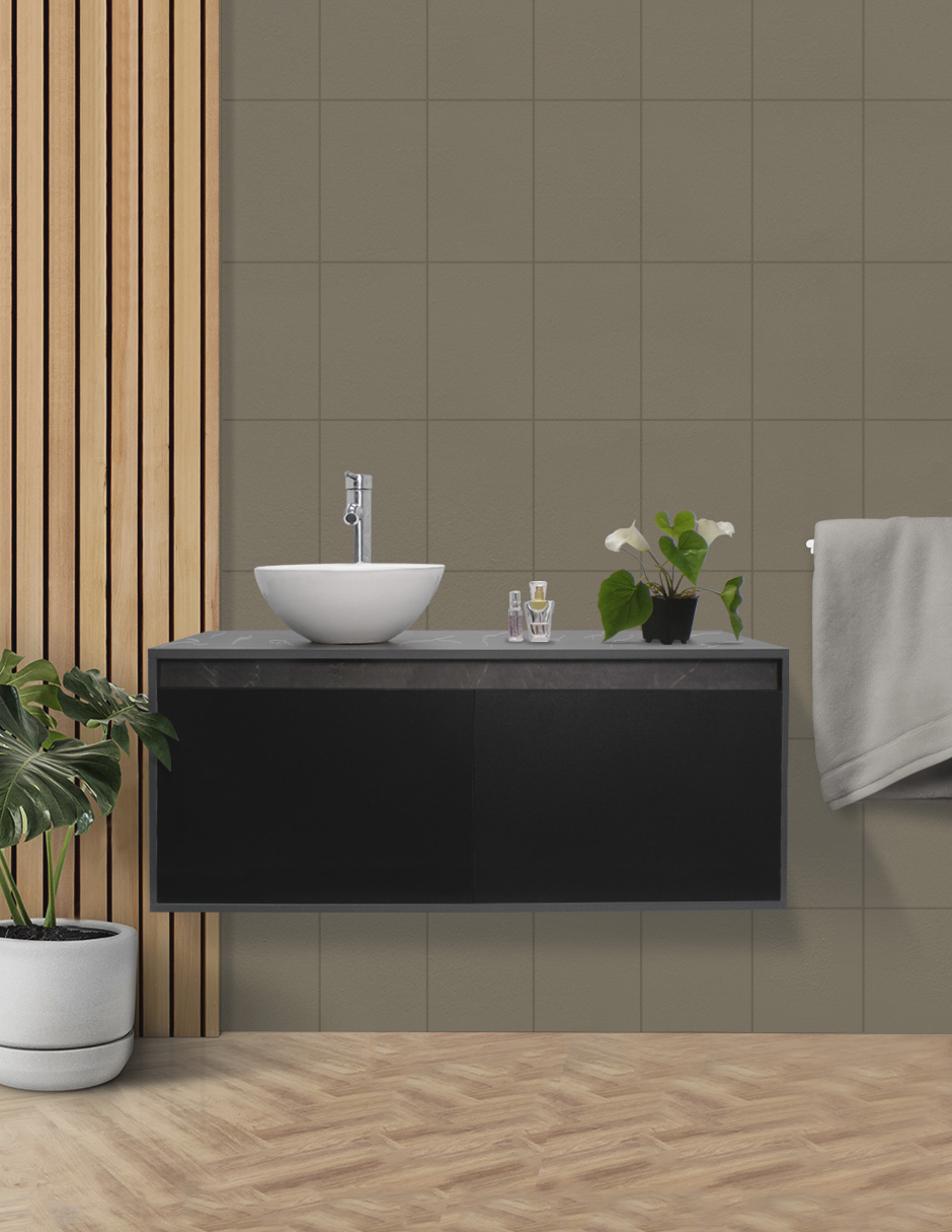 Gabinete Para Baño Luxury Smooth Con Ovalin Y Monomando