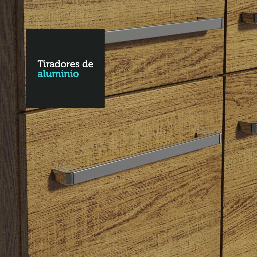 Mueble de Cocina Integral Madesa Emilly Sin Mesón De Acero 229 Cm