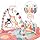 A Gimnasio para Bebes multi didáctico | Tapate De Juegos para Bebes | Alfombre de diversión con Juegos Interactivos | Gimnasio con Luz y Sonido (Oso Naranja).