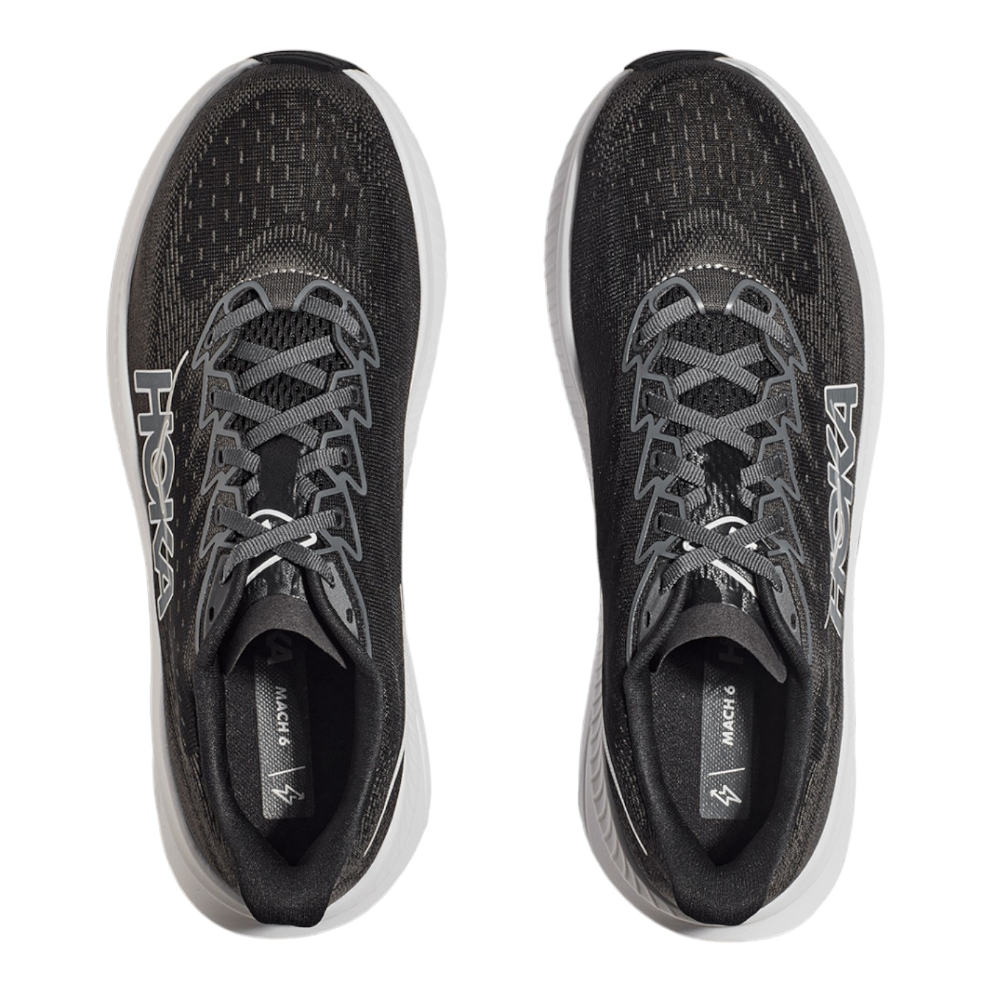 TENIS HOKA HOMBRE NEGRO HOKA MACH 6 1147790BWHT.