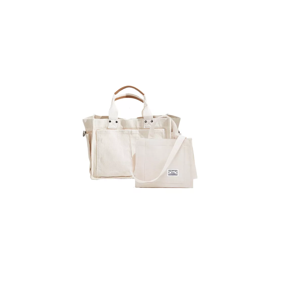 2 Uds Bolsas De Hombro De Lona Mensajero Cartera Para Mujer.