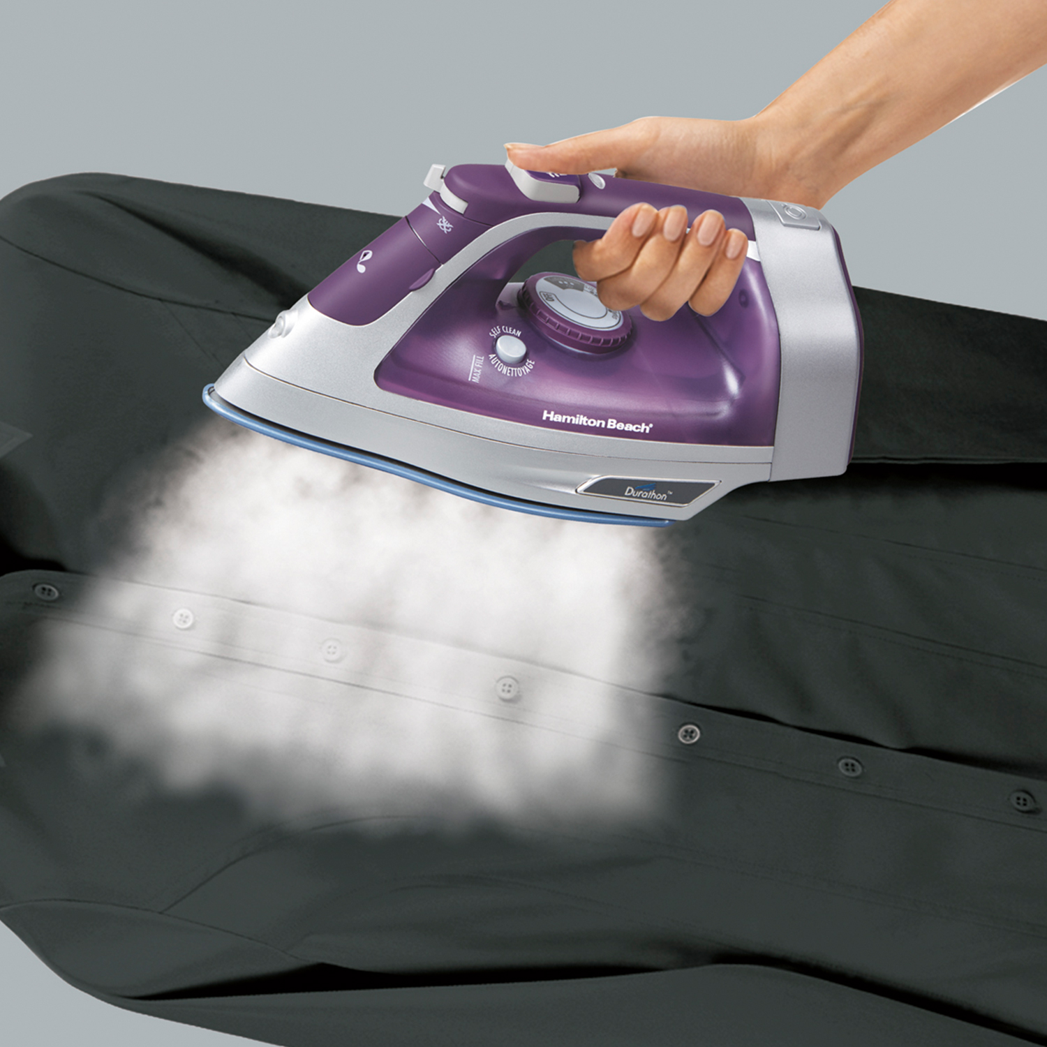 Plancha de vapor hamilton beach.