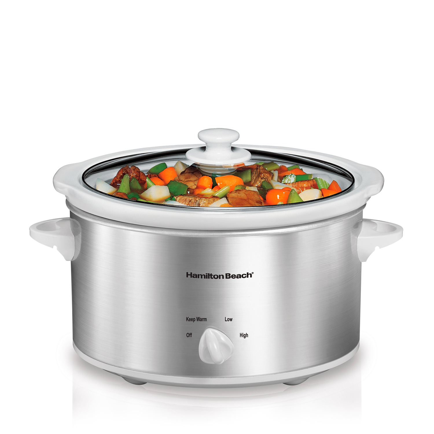 OLLA DE LENTO COCIMIENTO 4 LT PLATA HAMILTON BEACH.