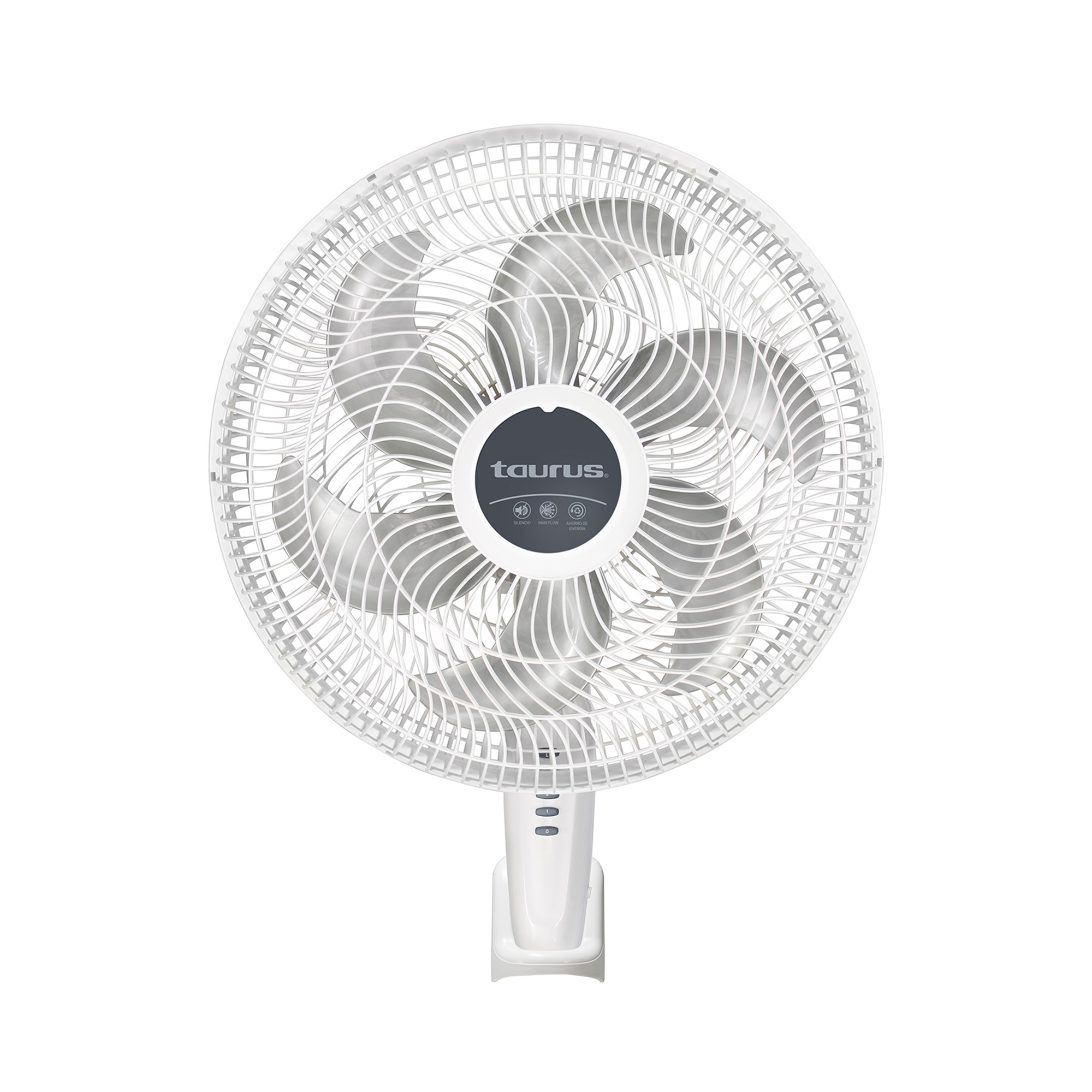 Ventilador de Pedestal/Pared de 18'' Taurus ECOJET Sputnik con 3 Velocidades y 6 Aspas, Blanco.