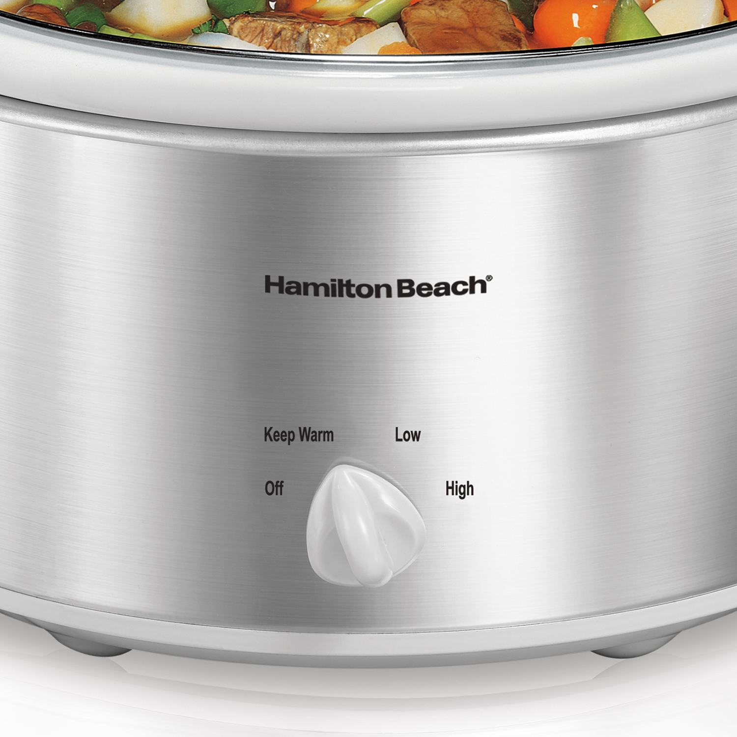 OLLA DE LENTO COCIMIENTO 4 LT PLATA HAMILTON BEACH.