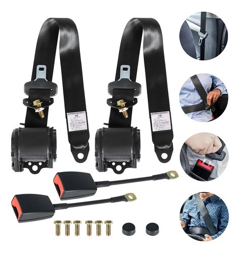 "Cinturón De Seguridad De Coche Retráctil Universal  "