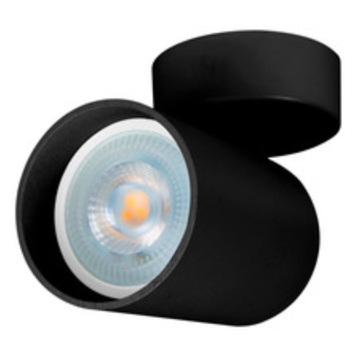 "Luminario Spot Para Sobreponer En Techo Tl-5150 Redondo Color Negro "