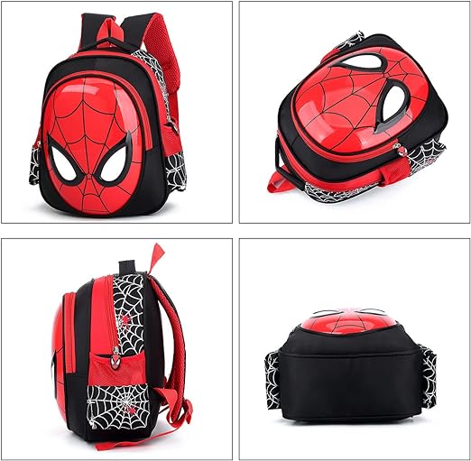 Mochila de Araña para Niños, Mochila para Niños Pequeños de 3 a 6 Años, Impermeable, Ligera.