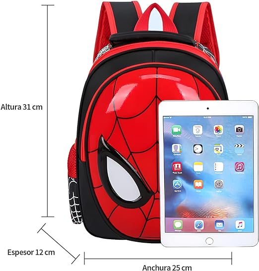Mochila de Araña para Niños, Mochila para Niños Pequeños de 3 a 6 Años, Impermeable, Ligera.