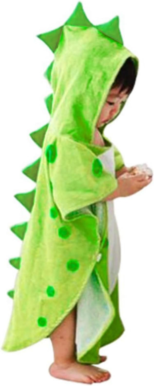 A Jogoi Toalla de Baño con Capucha para Niños Albornoz de Diseño Dinosaurio Poncho 100% Algodón Súper Suave y Absorbente Bata de Baño para Ducha Piscina Playa Camping.